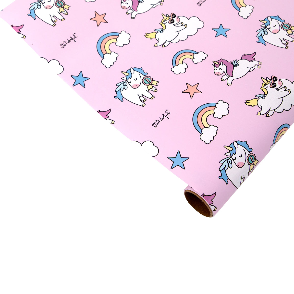 Papel de regalo Birthday and Unicorns para cumpleaños Mr. Wonderful