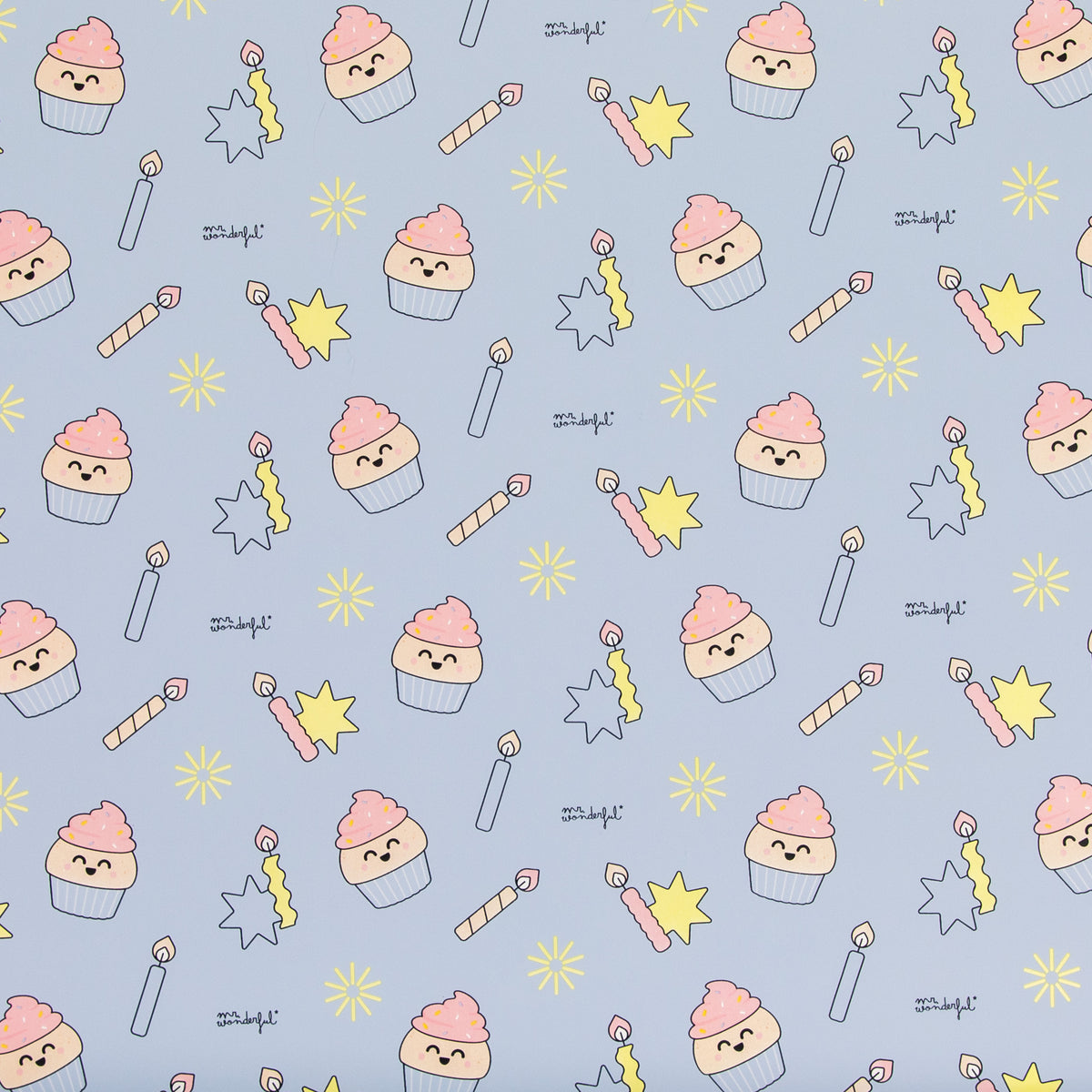 Set de papel de regalo con unicornios y cumpleaños Mr. Wonderful