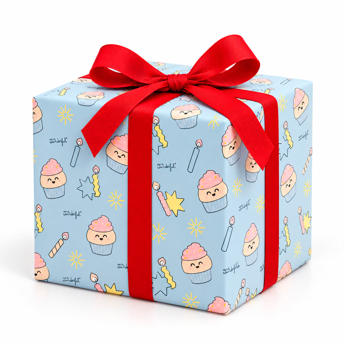 Papel de regalo para cumpleaños con diseños divertidos Mr. Wonderful