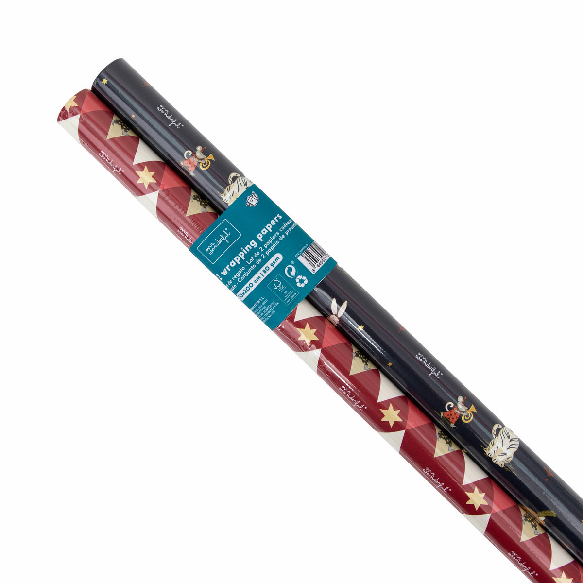 Set de 2 papeles de regalo Mouse and Circus Mr. Wonderful