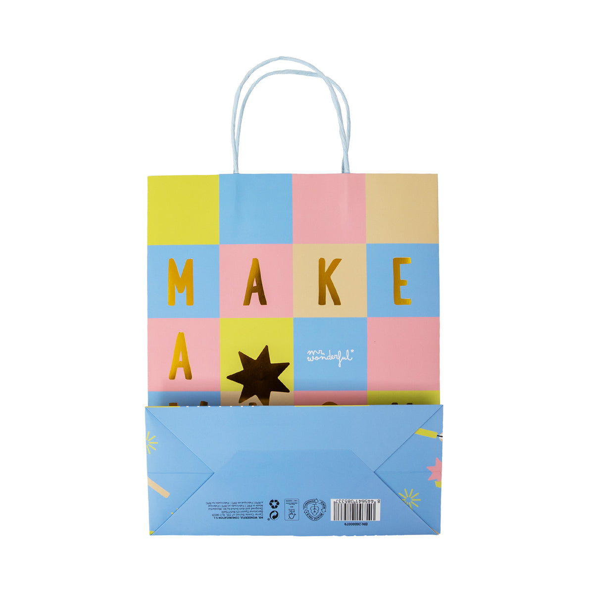 Bolsa de regalo Make a Wish de 31 × 25 × 11,8 cm Mr. Wonderful