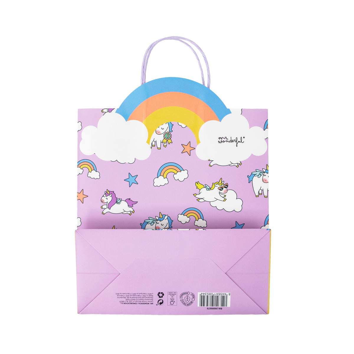 Bolsa de regalo con diseño de unicornios y certificación FSC Mr. Wonderful