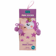 Calcetines divertidos de unicornio rosa un regalo original de Mr. Wonderful