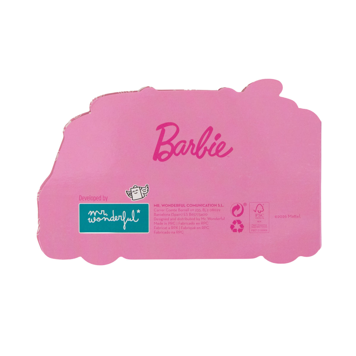 Set de marcapáginas Barbie para organizar páginas Mr. Wonderful