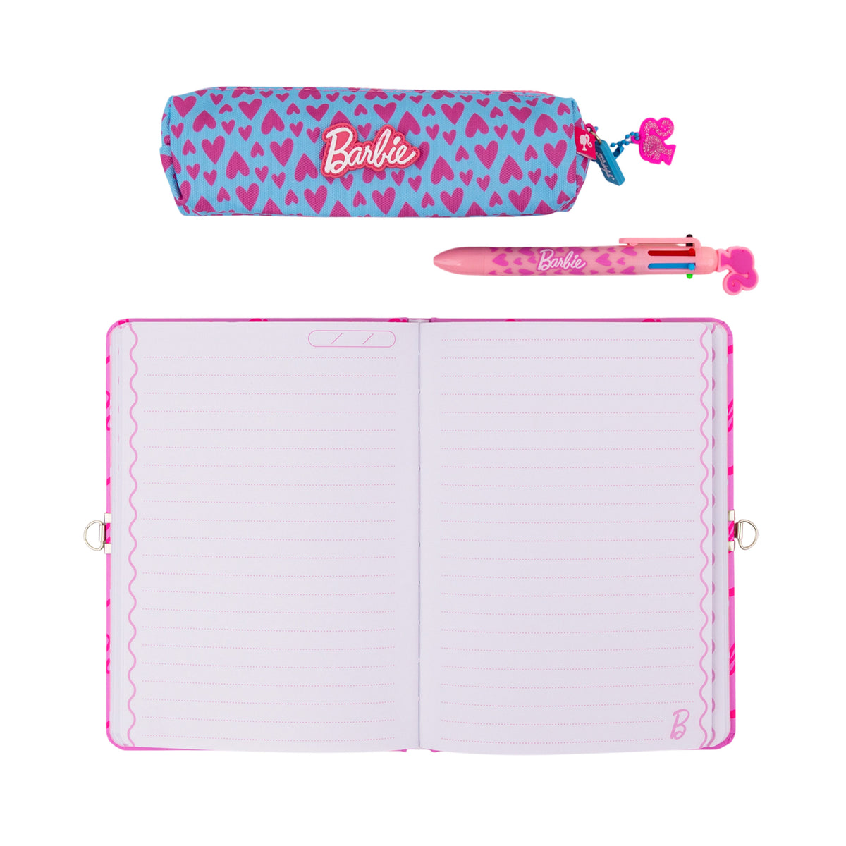 Diario Barbie con páginas pautadas y estampadas Mr. Wonderful