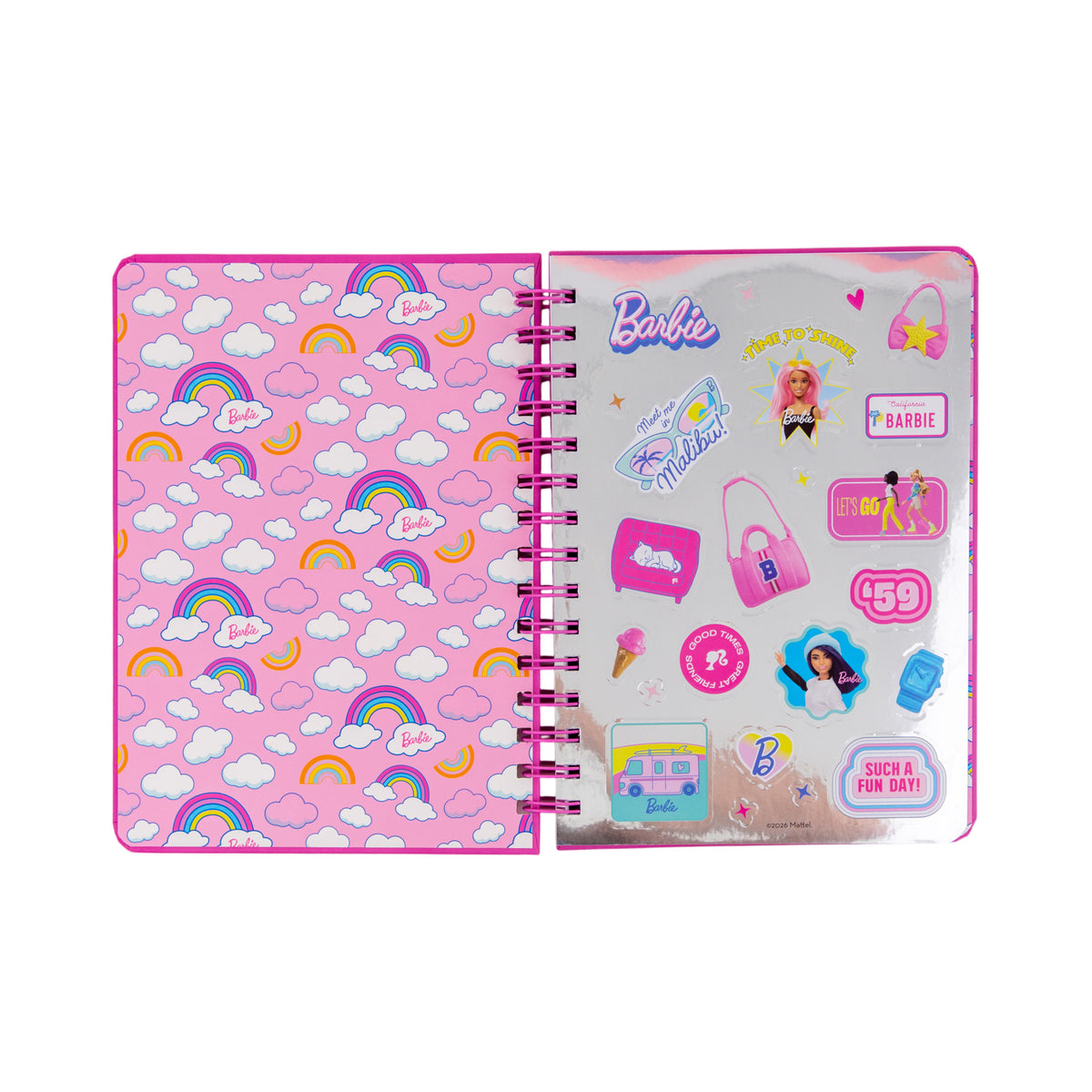 Libreta A5 Barbie con arcoíris squishy Mr. Wonderful