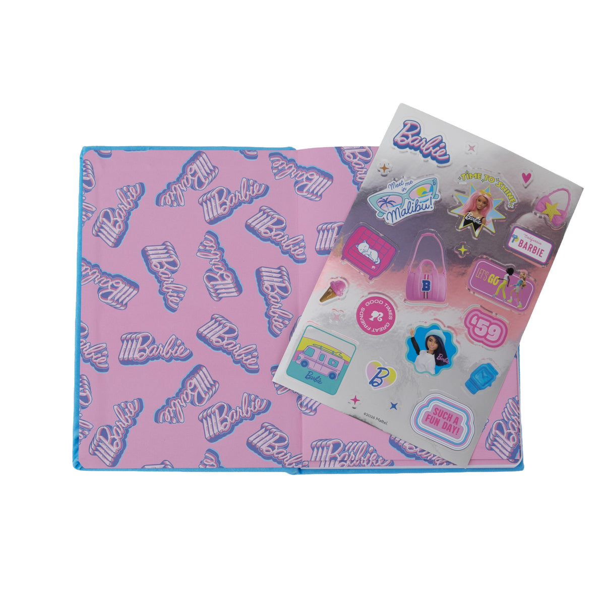 Libreta Barbie de peluche con 160 páginas Mr. Wonderful