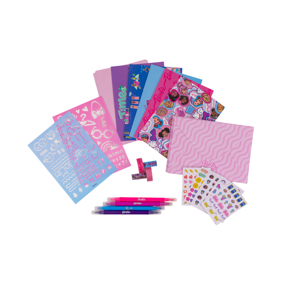 Set de cartas Barbie con 10 sobres y hojas Mr. Wonderful