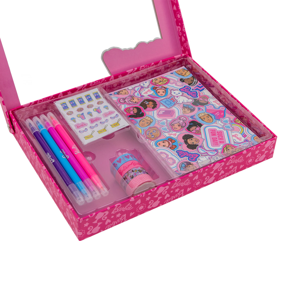 Set de escritura Barbie con cintas adhesivas decorativas Mr. Wonderful