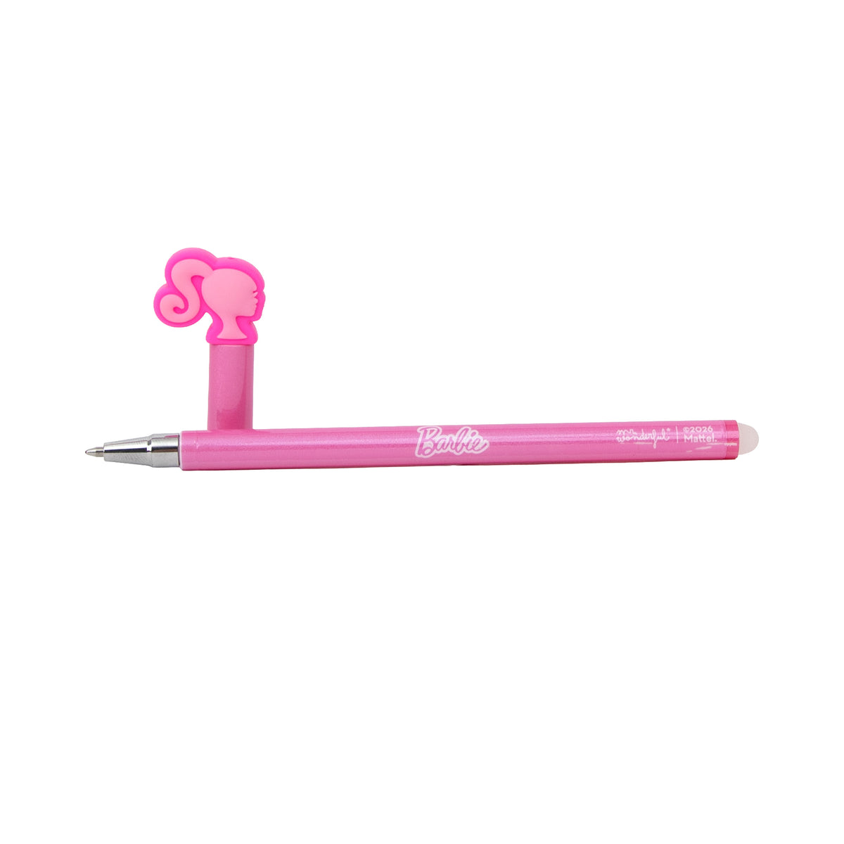 Bolígrafo borrable rosa con cuerpo suave Mr. Wonderful