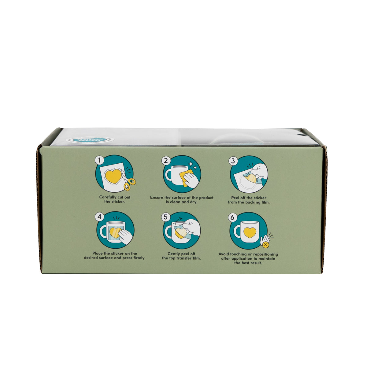 Set de taza y stickers decorativos Mr. Wonderful