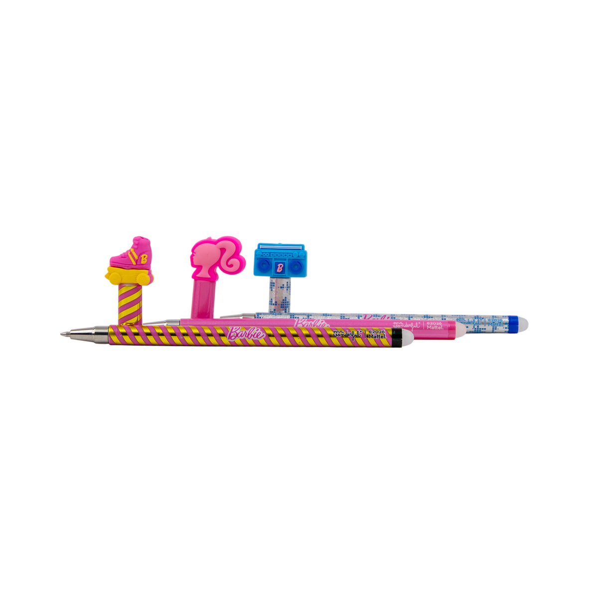 Set de bolígrafos Bo-Bo Barbie para escribir y borrar Mr. Wonderful