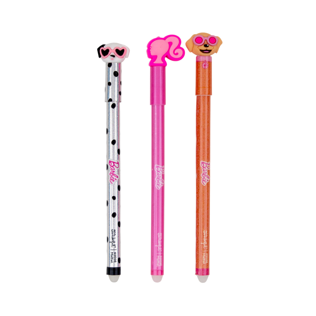 Set de 3 bolis Bo-Bo con diseños de Barbie Mr. Wonderful