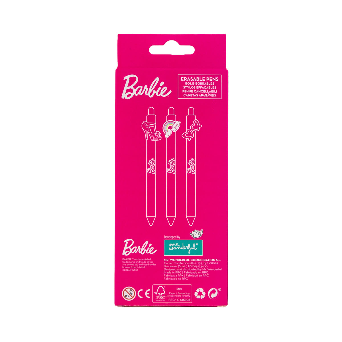 Bolis borrables barbie  regalo original  mr wonderful