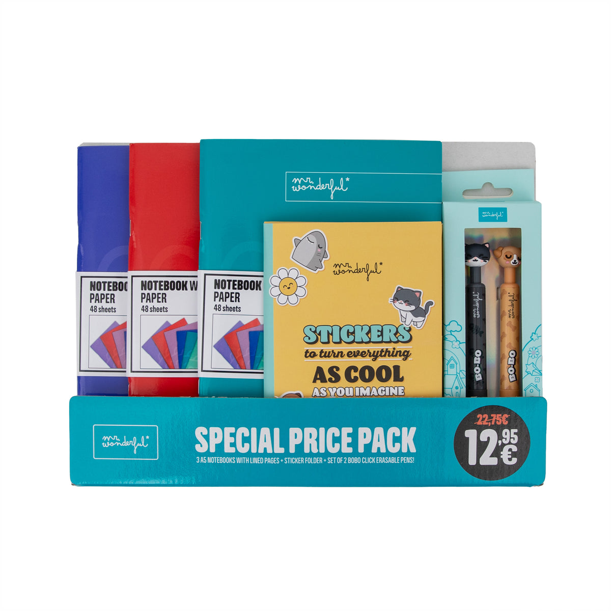 Pack de vuelta al cole - Deep colours en Mr Wonderful