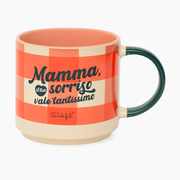 Tazza con messaggio per le mamme Mr. Wonderful Festa della Mamma - Mamma, il tuo sorriso vale tantissimo